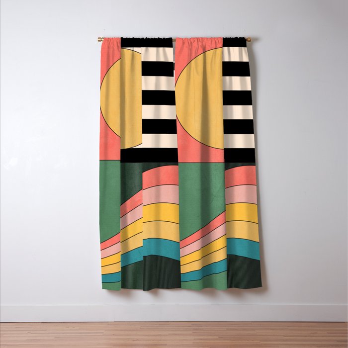 Geometric Abstraction 46 Window Curtain Gallery Image 3