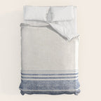 FRENCH LINEN CHAMBRAY TASSEL Duvet Cover Gallery Image 6