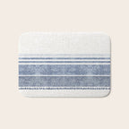 FRENCH LINEN CHAMBRAY TASSEL Bath Mat Gallery Image 1