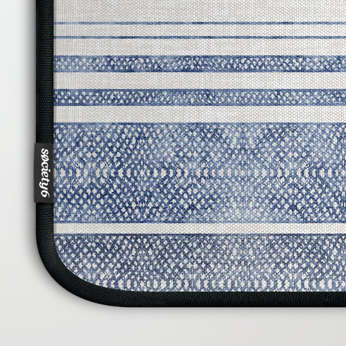 FRENCH LINEN CHAMBRAY TASSEL Laptop Sleeve Gallery Image 3