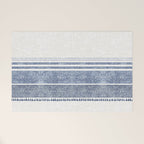 FRENCH LINEN CHAMBRAY TASSEL Welcome Mat Gallery Image 1