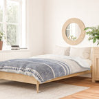 FRENCH LINEN CHAMBRAY TASSEL Duvet Cover Gallery Image 2