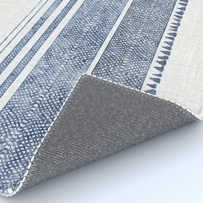 FRENCH LINEN CHAMBRAY TASSEL Rug Gallery Image 4