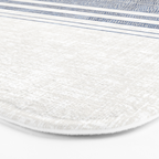 FRENCH LINEN CHAMBRAY TASSEL Bath Mat Gallery Image 3