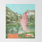 A strange dream Throw Blanket Gallery Image 2