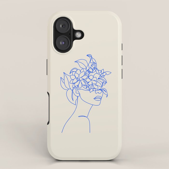 The Girl with the Flowers: Off-White Edition iPhone Case Gallery Image 1