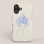 The Girl with the Flowers: Off-White Edition iPhone Case Gallery Image 1