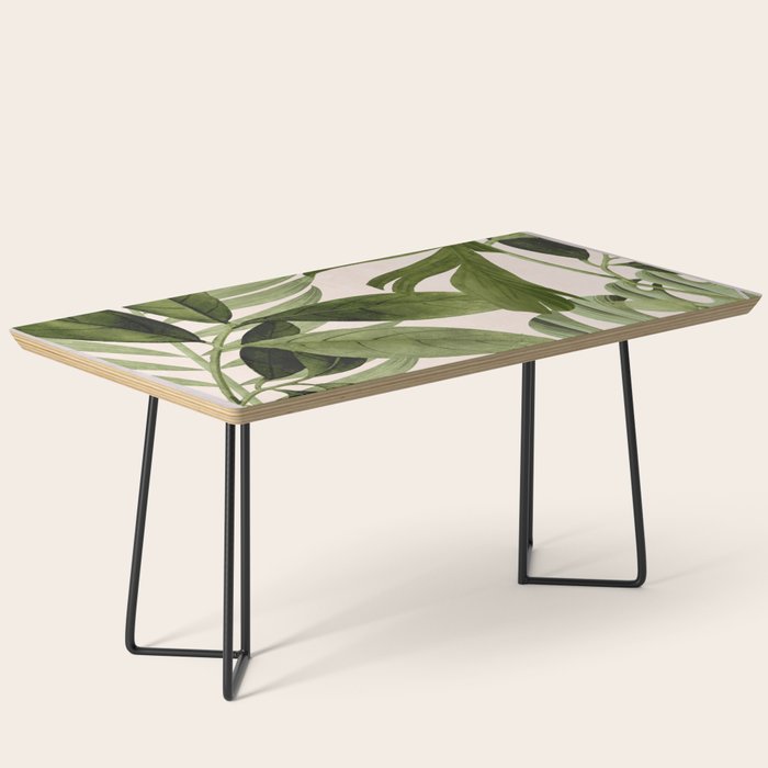 Abstract Art Tropical Leaves 100 Coffee Table Gallery Image 1