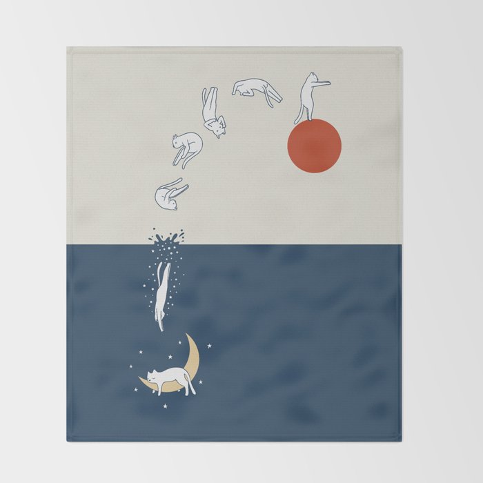 Cat Landscape 37 Throw Blanket Gallery Image 2