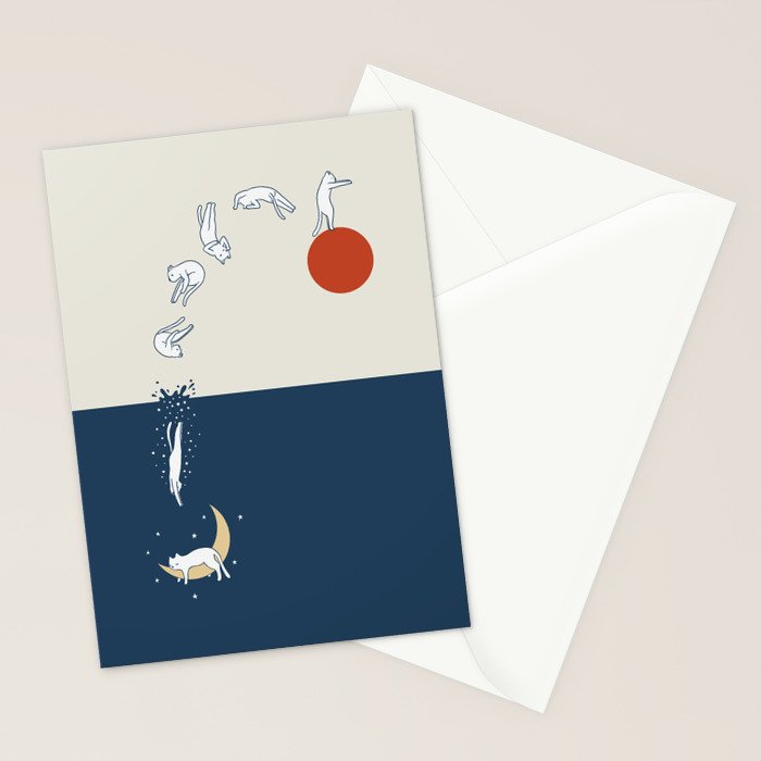 Cat Landscape 37 Stationery Card Gallery Image 2