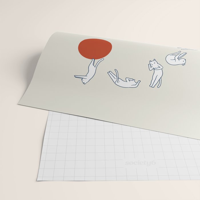 Cat Landscape 37 Wrapping Paper Gallery Image 2