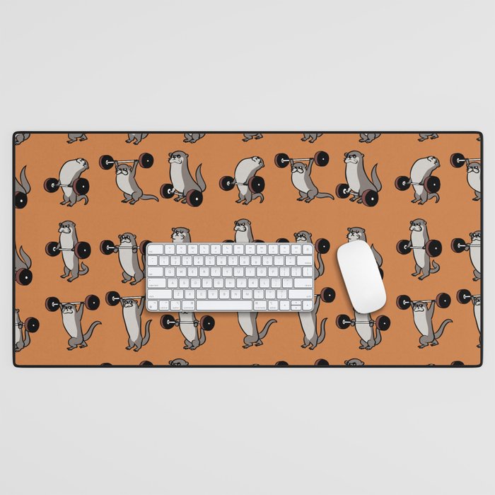 Olympic Lifting Otter Desk Mat Gallery Image 1