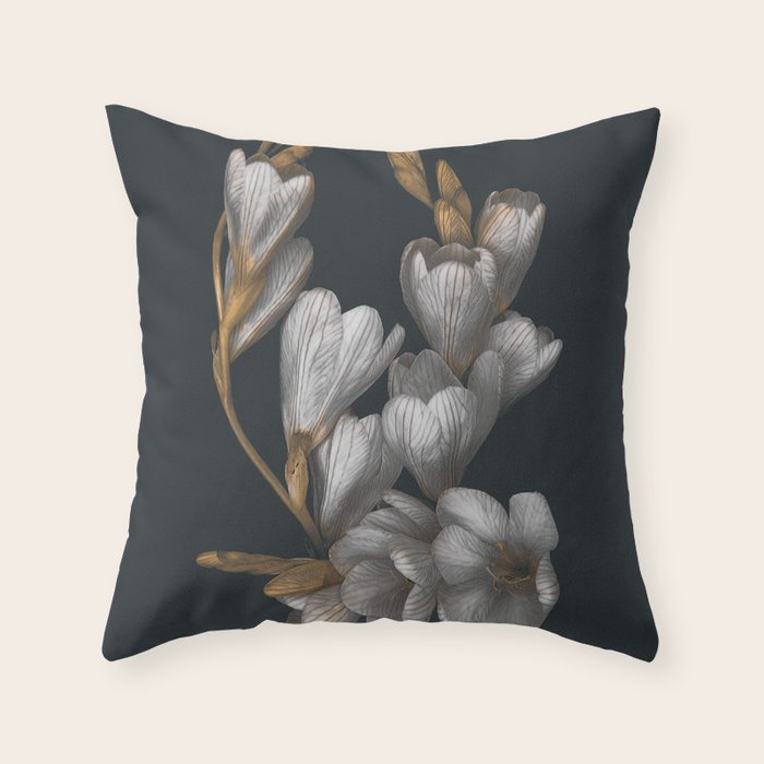Night Flowers Throw Pillow Gallery Image 6