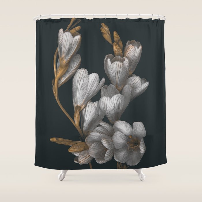 Night Flowers Shower Curtain Gallery Image 1