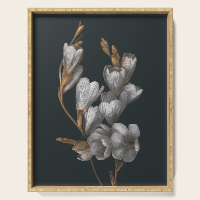 Night Flowers Serving Tray Gallery Image 1