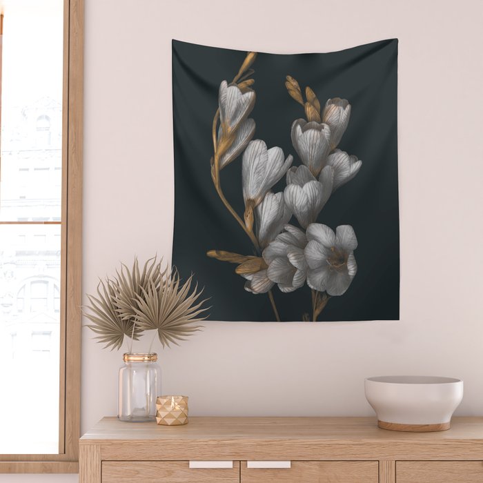 Night Flowers Wall Tapestry Gallery Image 2