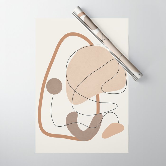 Abstract Line Movement III Wrapping Paper Gallery Image 1