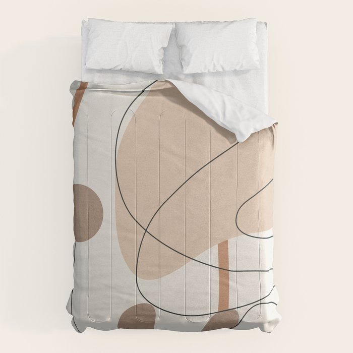 Abstract Line Movement III Comforter Gallery Image 1