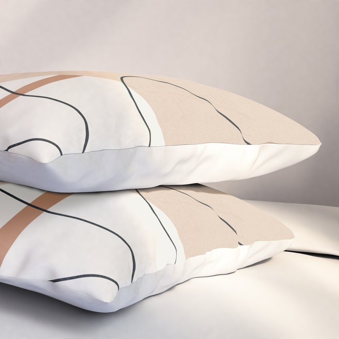 Abstract Line Movement III Pillow Sham Gallery Image 3