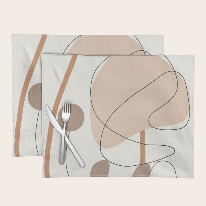 Abstract Line Movement III Placemat Gallery Image 1