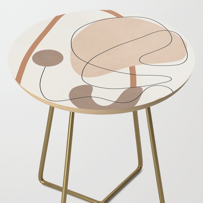 Abstract Line Movement III Side Table Gallery Image 2
