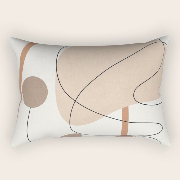 Abstract Line Movement III Rectangular Pillow Gallery Image 1