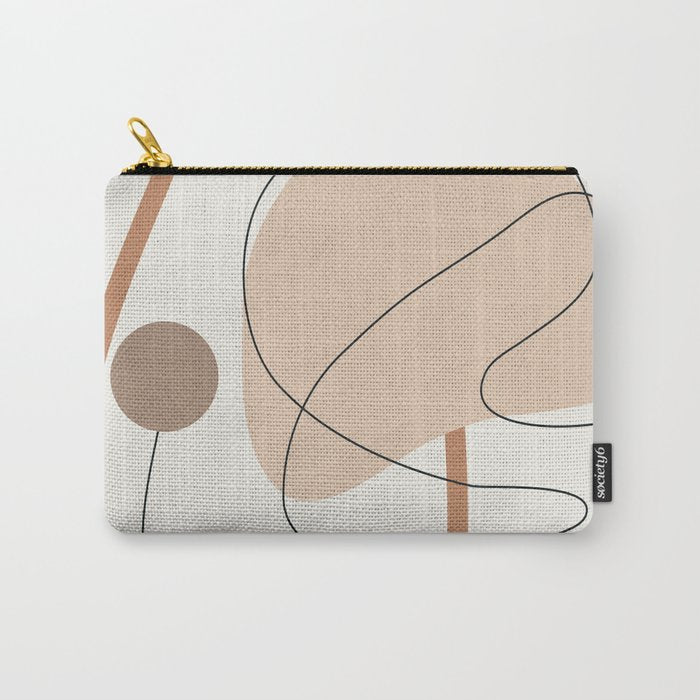 Abstract Line Movement III Carry All Pouch Gallery Image 1