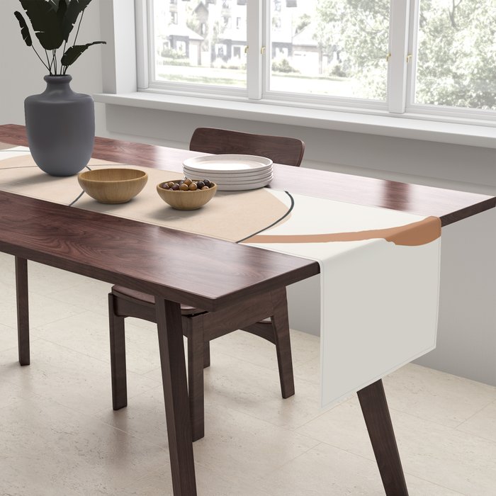 Abstract Line Movement III Table Runner Gallery Image 2