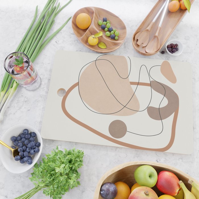 Abstract Line Movement III Cutting Board Gallery Image 2