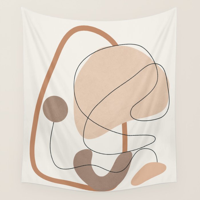 Abstract Line Movement III Wall Tapestry Gallery Image 4