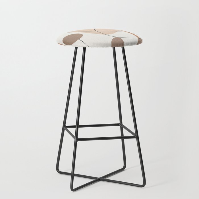 Abstract Line Movement III Stool Gallery Image 1