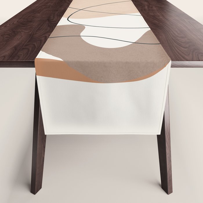 Abstract Line Movement III Table Runner Gallery Image 1