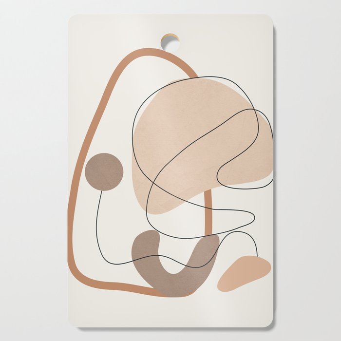 Abstract Line Movement III Cutting Board Gallery Image 1