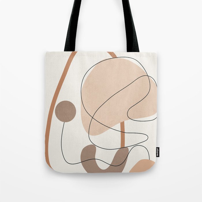 Abstract Line Movement III Tote Bag Gallery Image 1