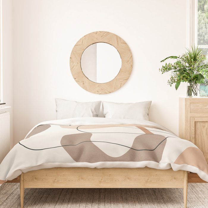 Abstract Line Movement III Duvet Cover Gallery Image 3