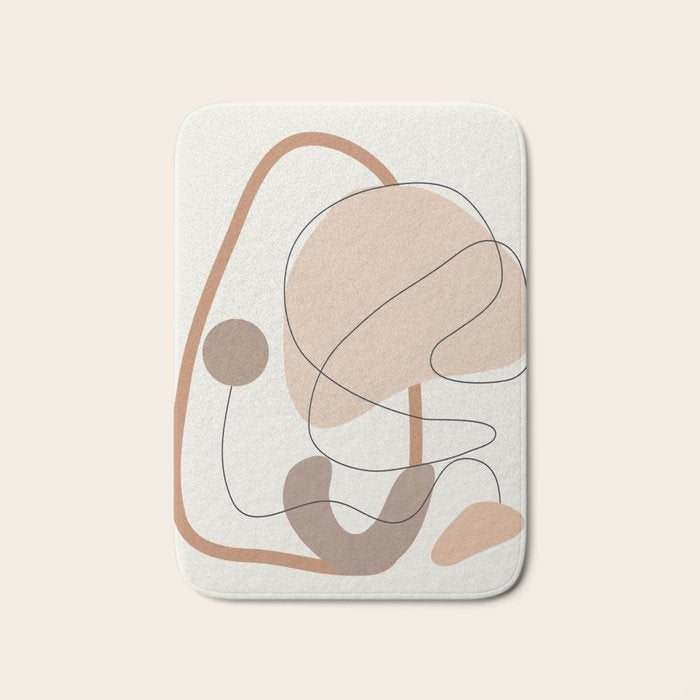 Abstract Line Movement III Bath Mat Gallery Image 1