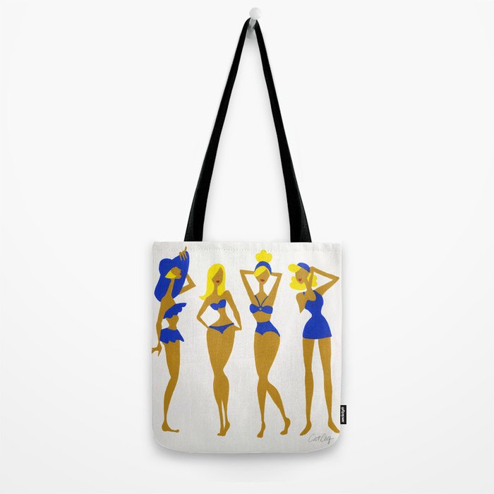 Beach Bombshells - Blondes in Blue Tote Bag Gallery Image 2