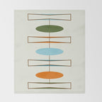 Mid-Century Modern Art 1.2 Throw Blanket Gallery Image 2