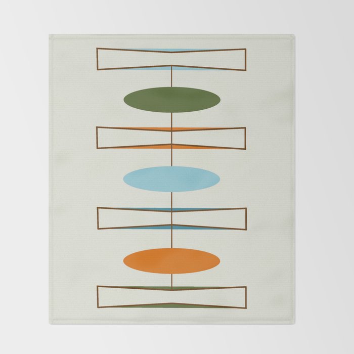 Mid-Century Modern Art 1.2 Throw Blanket Gallery Image 2