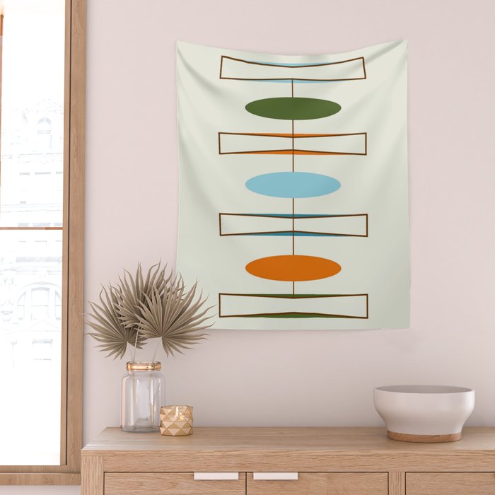 Mid-Century Modern Art 1.2 Wall Tapestry Gallery Image 2