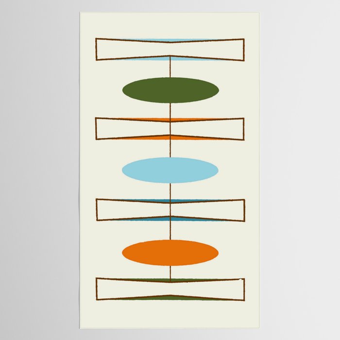 Mid-Century Modern Art 1.2 Tablecloth Gallery Image 2
