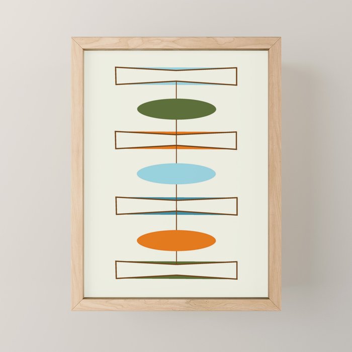 Mid-Century Modern Art 1.2 Mini Art Print Gallery Image 1