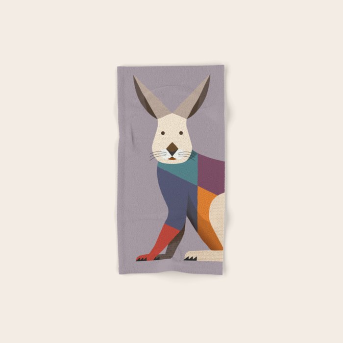 European Hare Bath Towel Gallery Image 1