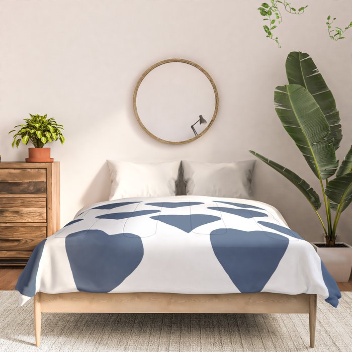 Hearts Navy Comforter Gallery Image 3
