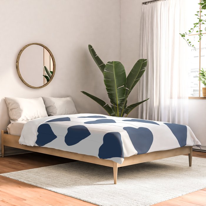 Hearts Navy Comforter Gallery Image 2