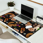 Squirrel flowering dark meadow Desk Mat Gallery Image 2