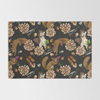 Squirrel flowering dark meadow Rug Gallery Image 2
