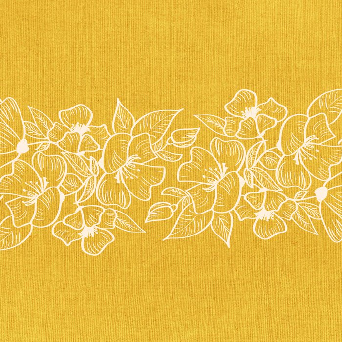 Scandinavian Brushed Gold Floral Ornament | Tropical Line Art Coffee Mug Gallery Image 2