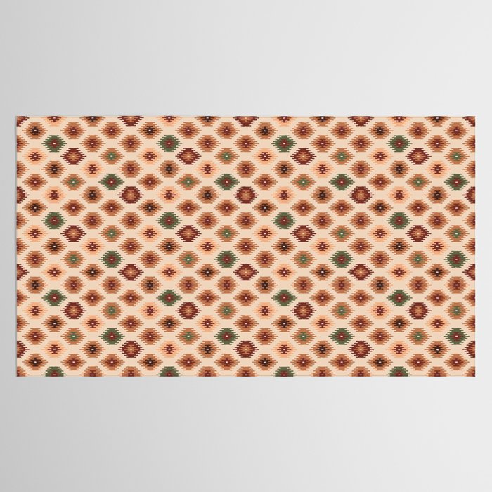 Southwest native Aztec diamonds kilim Tablecloth Gallery Image 2