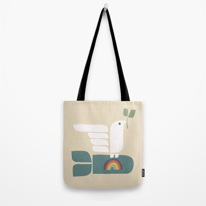 Peace dove and rainbow bomb Tote Bag Gallery Image 2